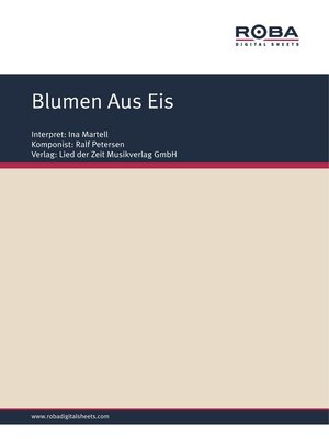 cover image of Blumen Aus Eis